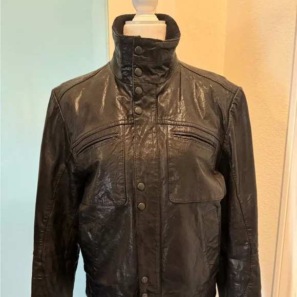 Rock & Republic Vintage Leather Motorcycle Jacket - Picture 2 of 11